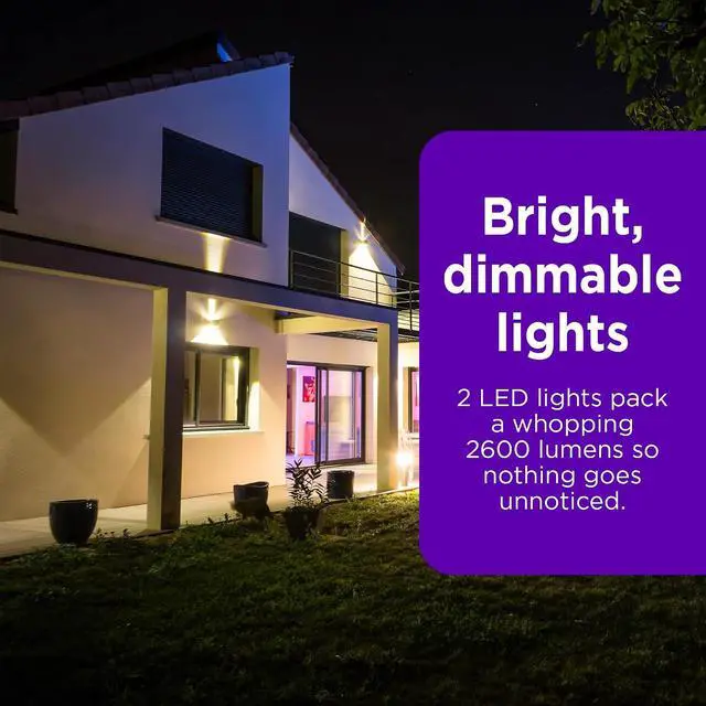 Alt view image 5 of 6 - Roku Floodlight Camera for Home Security, Wired Outdoor Security Camera with 270° 1080p HD Night Vision, Dimmable Floodlights, Motion & Sound Detection, Remote Monitoring, 90-Day Subscription Included