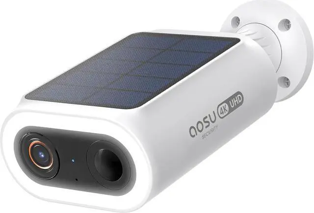 Main image of AOSU SolarCam P1 Max, Solar Security Camera Wireless Outdoor, 4K UHD Camera for Home Security with Enhanced AI Detection for Fences & Parking, Integrated Solar Panel, Easy Setup, No Monthly Fees