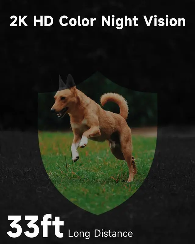 Alt view image 7 of 7 - 2K Solar Security Camera Wireless Outdoor with Solar Panel, 2Pc Security Cameras for Home Security with Motion Detection Spotlight Siren Alarm, Color Night Vision, 2-Way Talk, Waterproof, Cloud/SD