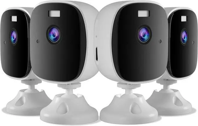 Main image of 2K Security Cameras for Home Security 4Pack,4MP WiFi Indoor Security Camera with Color Night Vision, Motion Detection, Two-Way Audio, Cloud & SD Card Storage, Compatible with Alexa & Google Assistant