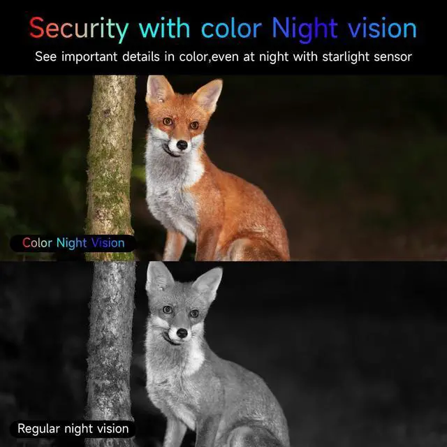 Alt view image 6 of 7 - Gadpiparty 4Pack 5G/2.4G Security Cameras Wireless Outdoor, 2K Battery Powered Indoor Cameras for Home Security, AI Motion Detection Siren Alarm, Two-Way Talk, Color Night Vision, Waterproof,Works w/