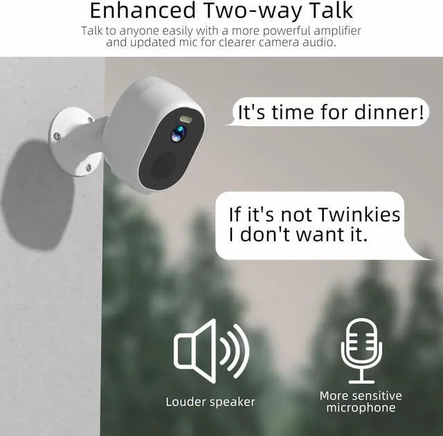 Alt view image 2 of 7 - Gadpiparty 4Pack 5G/2.4G Security Cameras Wireless Outdoor, 2K Battery Powered Indoor Cameras for Home Security, AI Motion Detection Siren Alarm, Two-Way Talk, Color Night Vision, Waterproof,Works w/