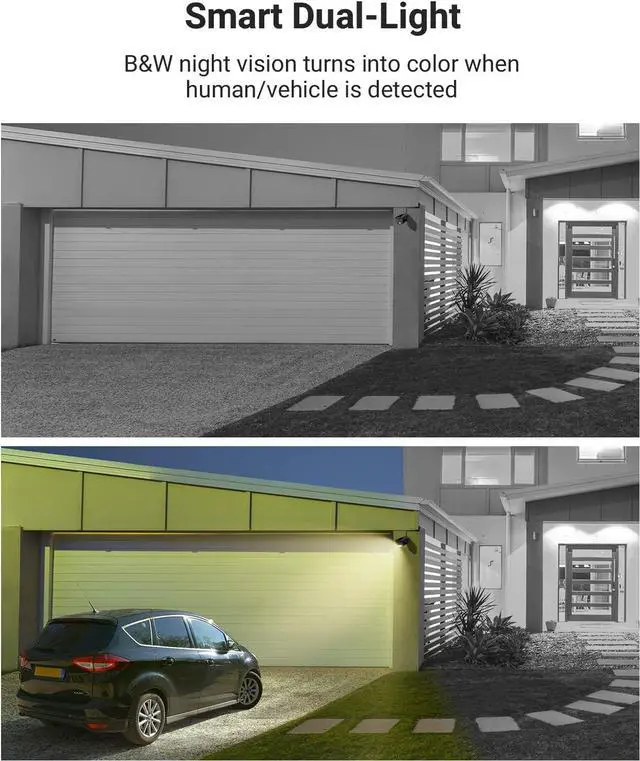 Alt view image 5 of 7 - ANNKE UHD 3K Wired Add-on Security Camera (2960×1665), 4pcs CCTV Surveillance Cam with Built-in Mic, 2.8mm Lens (129° FOV) for 24/7 Video/Audio Recording, Smart Dual Light, 100ft Color Night Vision