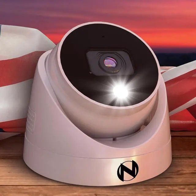Alt view image 3 of 7 - Night Owl Add On Wired 2K HD Indoor/Outdoor Deterrence Dome Cameras with 2-Way Audio (4 Pack)