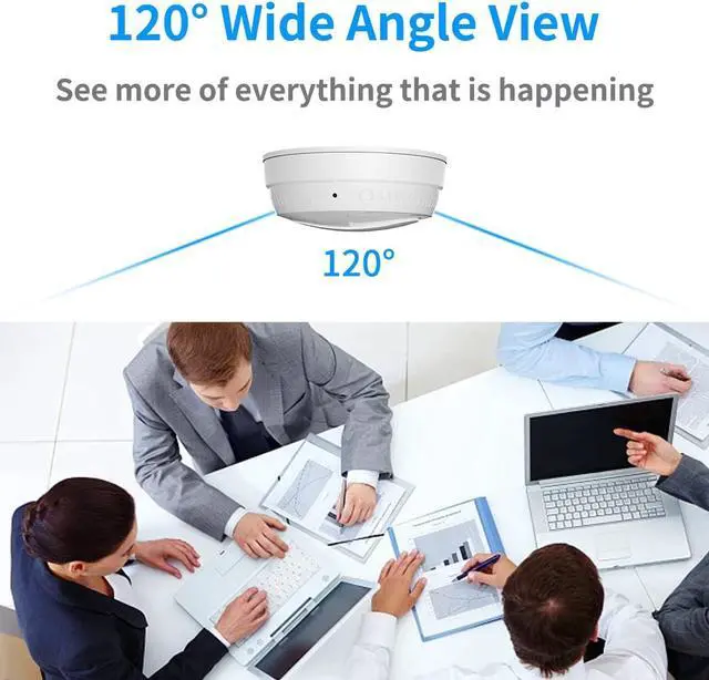 Alt view image 2 of 7 - LIZVIE Smoke Detector Camera, HD 1080P WiFi Camera with Night Vision and Motion Detection Surveillance Camera for Home/Office Security