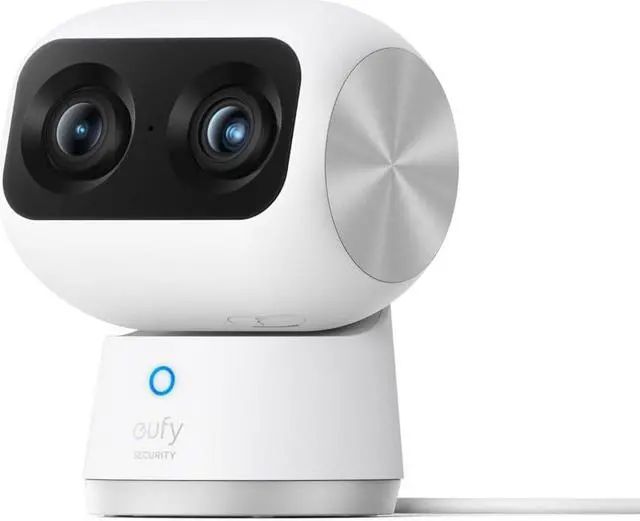 Alt view image 2 of 7 - eufy Security Indoor Cam S350 with HomeBase 3, Dual Cameras, 4K UHD Resolution Security Camera with 8× Zoom and 360° PTZ, Human/Pet AI, Dual-Band Wi-Fi 6
