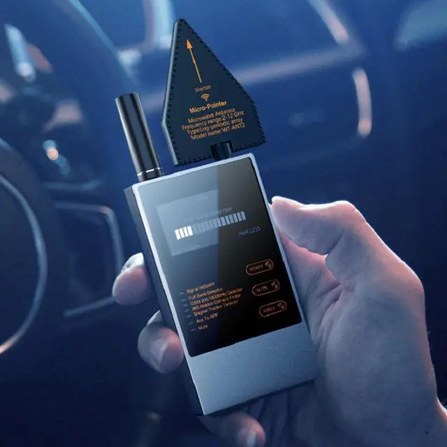 Alt view image 2 of 6 - Digi ProScan AI Quantum Privacy Counter Surveillance Bug Sweep Detector - Detects Hidden Cameras, GPS Trackers, Trojan Monitoring Devices, and More - Dual Speakers, High Sensitivity