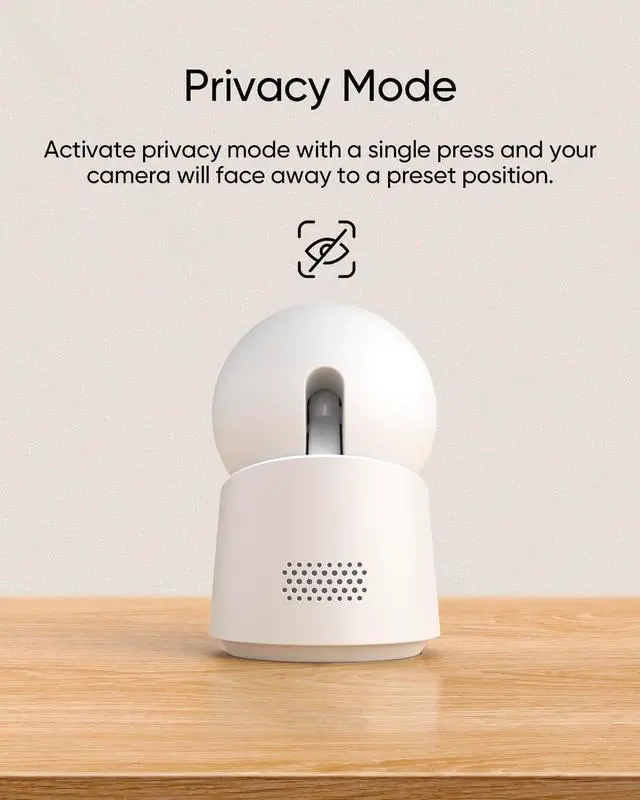 Alt view image 5 of 6 - eufy Security Indoor Cam C220, Home Security Camera, 2K Resolution with 360° Pan and Tilt, Plug-in Security Indoor Camera, Only Supports 2.4GHz Wi-Fi, Human/Motion Al, Night Vision, HB3 Compatible