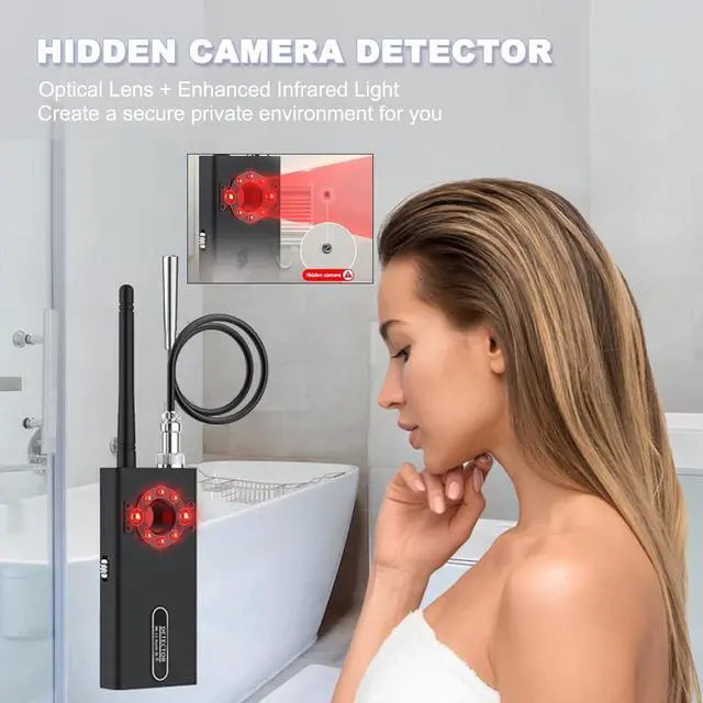 Alt view image 6 of 6 - JAXTIN Hidden Camera Detectors, G66 Pro Hidden Devices detectors with AI Auto Scan, Magnetic GPS Tracker/Bug Detectors, Listening Device Detector, Infrared Camera Finder, LED Display (Medium)