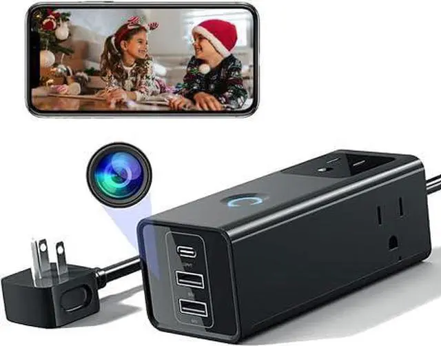 Main image of Hidden Camera Wall Outlet Camera Charger HD 1080P Spy Camera WiFi Nanny Cam with Video and Motion Detection Cameras for Home Security Indoor/Outdoor