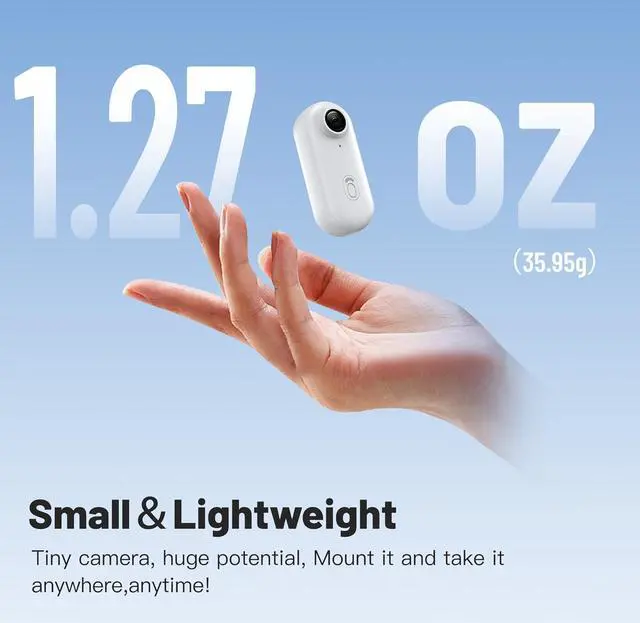 Alt view image 2 of 7 - 128GB FHD 1080P Mini Body Camera, Wearable Action Body Cam, Thumb Size Hands Free Recording Body Worn Camera, Premium Portable Camcorder Mount Anywhere for Pet Walking, Work, Travel (White)