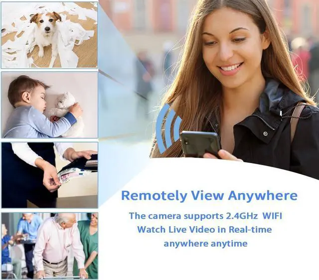 Alt view image 6 of 7 - Security Camera -Wall Outlet Camera-WiFi Camera Charger-4MP HD Indoor CameraInclude 128G SD Card