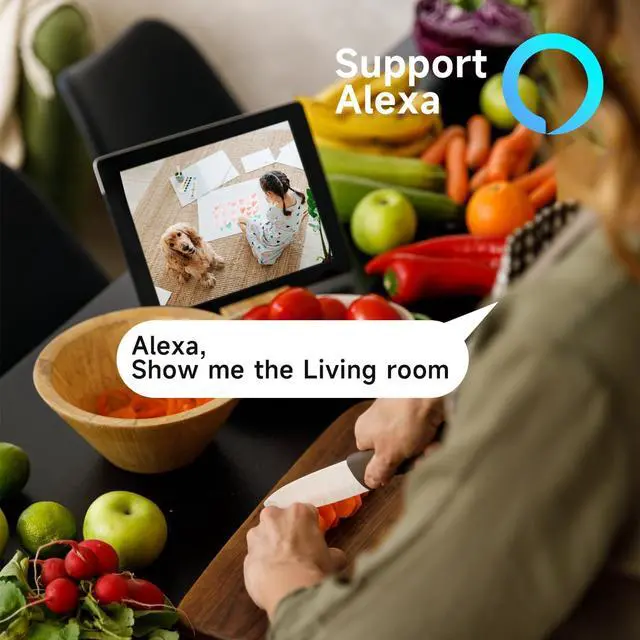 Alt view image 7 of 7 - 3pc Security Camera Wireless Outdoor,2K Solar Camera for Home Security, Battery Powered Surveillance Indoor Home Camera with Color Night Vision, AI Detection, 2-Way Audio, IP65, SD/Cloud, Works Alexa