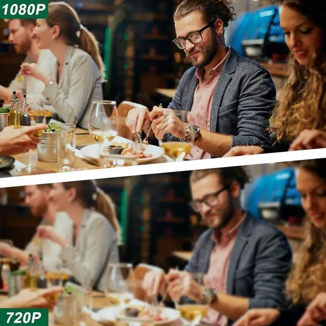 Alt view image 2 of 7 - 2024 New Hidden Camera Detector with Charger, 1080P WiFi Security Portable Camera, Mini Nanny Cam with Loop Working for Indoor Surveillance, No Audio up to 128GB SD Card (Not Included)