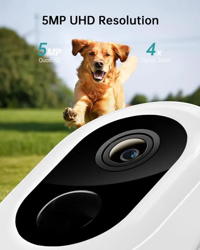 Alt view image 3 of 7 - ZUMIMALL Security Cameras Wireless Outdoor WiFi with 360° PTZ, 2K Battery Cameras for Home Security, 5MP Solar Security Cameras Wireless Outdoor, 360° PTZ Wireless Cameras for Home Security