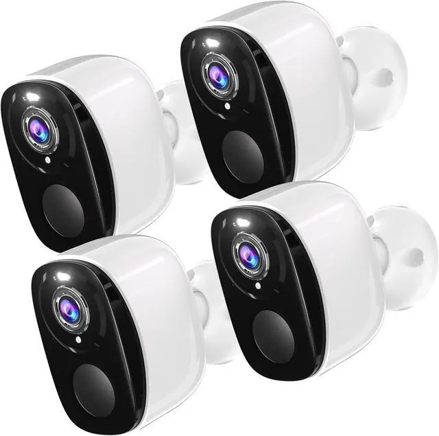 Main image of Security Cameras Wireless Outdoor, Battery Powered Security Cameras with IP65 Waterproof, Two-Way Audio, Color Night Vision, No Subscription WiFi Security Camera