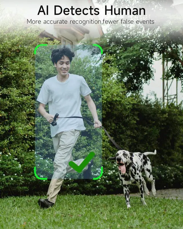 Alt view image 2 of 7 - Security Cameras Wireless Outdoor, Battery Powered Security Cameras with IP65 Waterproof, Two-Way Audio, Color Night Vision, No Subscription WiFi Security Camera