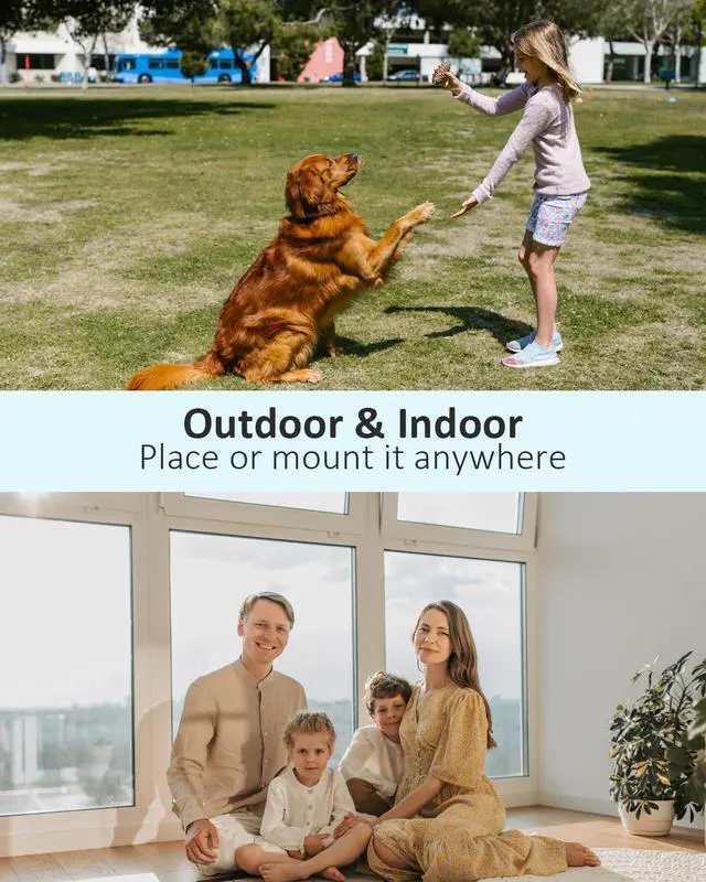 Alt view image 5 of 7 - Security Cameras Wireless Outdoor, Battery Powered Security Cameras with IP65 Waterproof, Two-Way Audio, Color Night Vision, No Subscription WiFi Security Camera