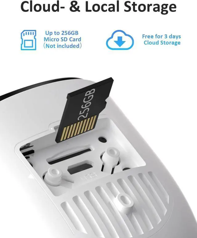 Alt view image 7 of 7 - Security Cameras Wireless Outdoor, Battery Powered Security Cameras with IP65 Waterproof, Two-Way Audio, Color Night Vision, No Subscription WiFi Security Camera