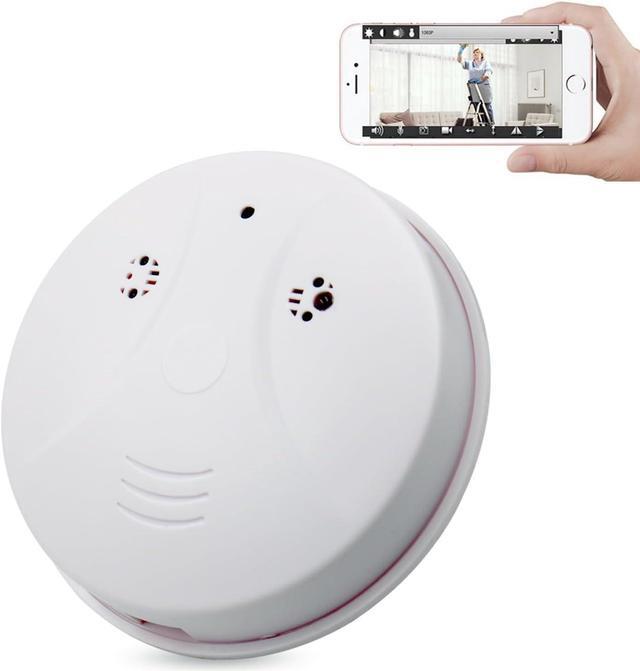 Main image of Mini Detector Camera, HD 1080P Wireless Security Nanny Cam Smoke Detector Camera with Motion Detection/Night Vision/Remote View for Home and Office Surveillance, No Audio