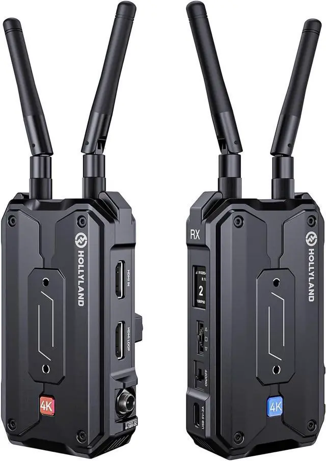 Main image of Hollyland Pyro H Wireless HDMI Video Transmission System, Dual-Band 4K30/1080p60 1300ft Los Range 60ms Latency, Up to 4 Receiver, Smart Channel Scan, UVC Live Stream (1TX+1RX)