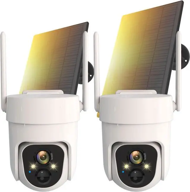 Main image of Wireless Solar Outdoor Security PTZ AI Motion Detection Audio WiFi Camera,Home Security,Spotlight Colorful Night Vision,360 View,IP65 Waterproof,PIR Alarm,Rechargeable