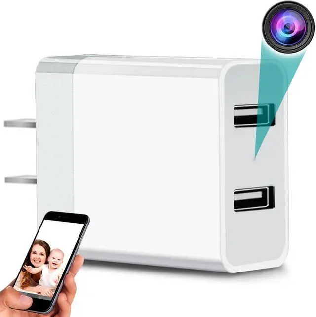 Main image of 2024 Upgraded 1080P HD Nanny Cam Charger Wireless and Security Camera with Remote Viewing, Nanny Cam Nanny Camera Indoor/Outdoor, Motion Detection