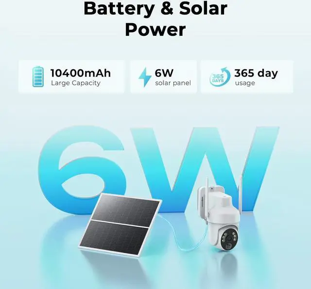 Alt view image 3 of 7 - 4G LTE Cellular Security Camera Supports Unlimited Data Plan, 2K Color Night Vision, 360° Live View, Motion Alerts, Remote Access, Solar Po