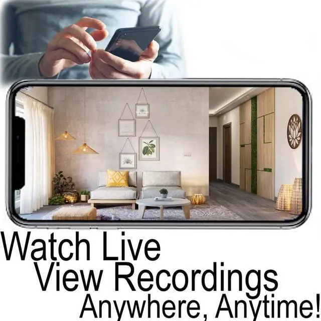 Alt view image 4 of 5 - 4K Ultra HD Oultet Receptacle Wall Socket Wi-Fi Pinhole Nanny Spy Camera - 120V AC Wired (Uses Existing Wires Inside Wall) - Light Almond/Square