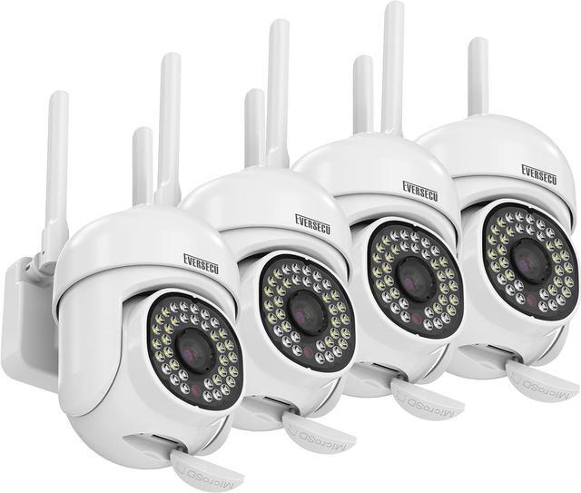 Main image of Gadpiparty EVERSECU 2K 3.0MP Outdoor WiFi PTZ Security Camera, 2.4G&5G WiFi, Auto Tracking, 2 Way Audio, Color & Infrared Night Vision, Work with Alexa, SD Card & Cloud Storage, ONVIF Compliant IP Ca