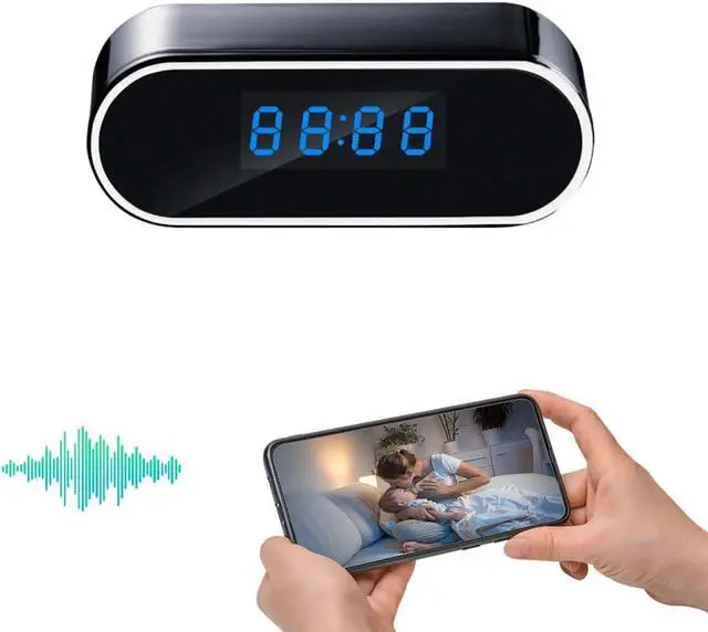 Main image of Home Security Camera HD 1080P Indoor with Clock Detector, WiFi Smart Camera with Night Vision,Motion Detection  (A13), BLACK
