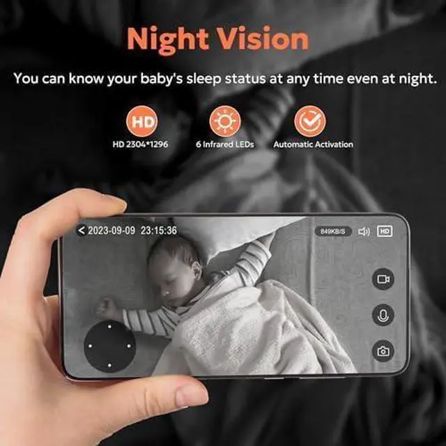 Alt view image 4 of 7 - owltron Security Camera Indoor, 360 Pan/Tilt Home Camera with Motion Detection, Pet Camera with Phone App, 2K Baby Monitor with Night Vision WiFi Camera-Two Way Audio, Work with Alexa, 4 Pack