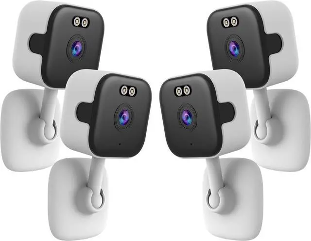 Main image of EVERSECU 5Ghz Wired WiFi Camera 2K, Indoor Home Security Cameras for Baby/Elder/Dog/Pet Camera with Phone app,24/7 SD Card Storage, Compatible with Alexa, Supports RTSP&ONVIF(4pack)