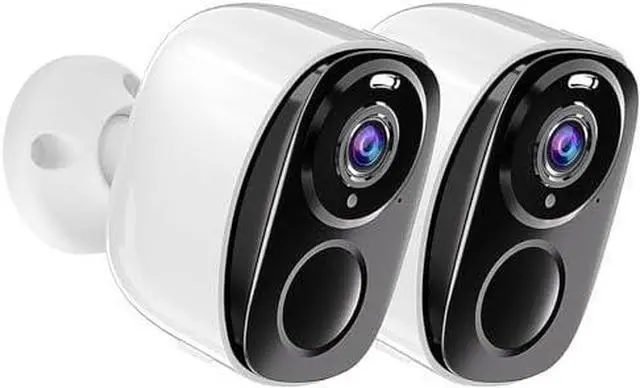 Main image of 2Pack Security Cameras Wireless Outdoor ,2K Camera for Home Security with Motion Detection Spotlight Siren Alarm WiFi Surveillance Indoor Camera, Color Night Vision, 2-Way Talk, Waterproof, Cloud/SD