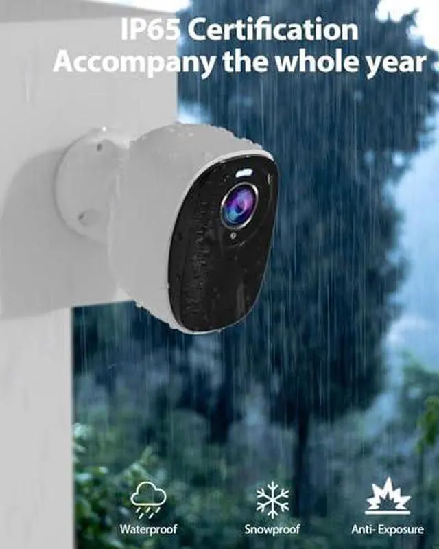 Alt view image 3 of 7 - 2Pack Security Cameras Wireless Outdoor ,2K Camera for Home Security with Motion Detection Spotlight Siren Alarm WiFi Surveillance Indoor Camera, Color Night Vision, 2-Way Talk, Waterproof, Cloud/SD