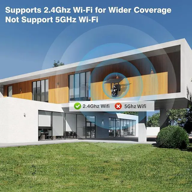 Alt view image 7 of 7 - Xega 4 Pack Security Camera Wireless Outdoor, 2K PTZ Camera WiFi Surveillance Rechargeable Battery with Solar Panel, Color Night Vision, 2-Way Audio, PIR Motion Detection, Spotlight & Siren, IP66