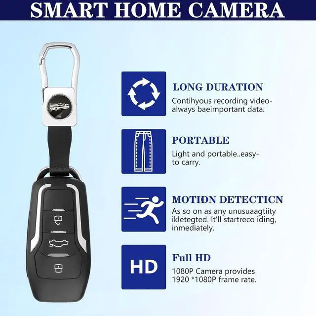 Alt view image 3 of 7 - Hidden Camera Car Key -1080P-Portable Mini Camera-Hidden Camera with Motion Detection Security Camera