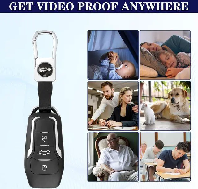 Alt view image 4 of 7 - Hidden Camera Car Key -1080P-Portable Mini Camera-Hidden Camera with Motion Detection Security Camera