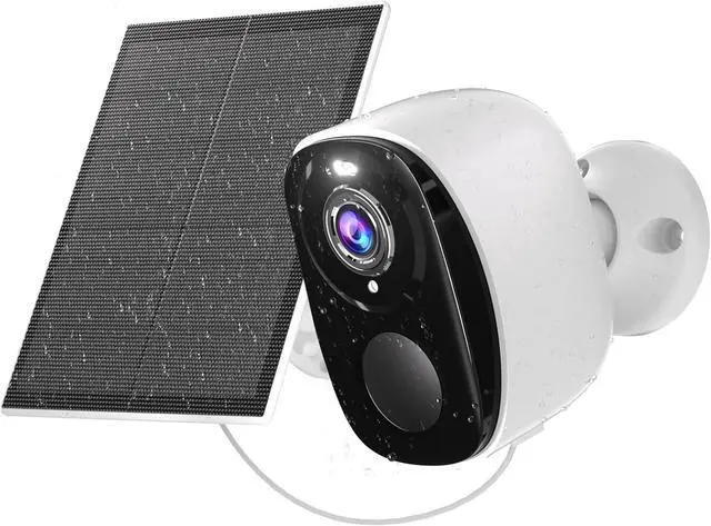 Main image of 2K Security Cameras Wireless Outdoor, Solar Cameras for Home Security, Security Camera with Color Night Vision, PIR Human Detection, 2-Way Talk, IP65 Waterproof, SD/Cloud Storage,Waterproof