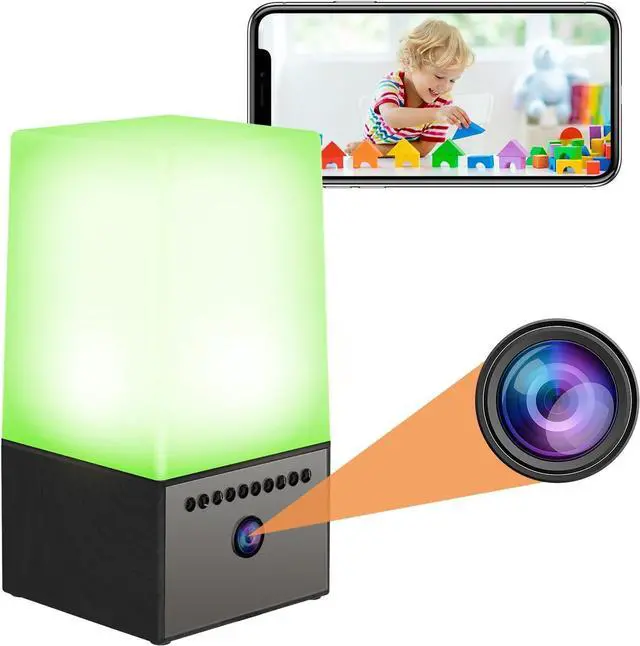 Main image of Indoor Camera Home Security Camera with Night Light, Night Vision Motion Detection, 24/7 Recording, SD/Cloud Storage-WiFi Camera Baby Monitor Nanny Cam Pet Camera (Black)