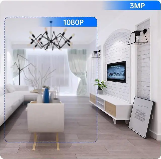 Alt view image 5 of 7 - EVERSECU HD 2K 3.0MP Wireless Lightbulb Security Camera with E27 Light Connector, Motion Auto Tracking PTZ, 2 Way Audio, Spotlight Night Vision, Free APP, WiFi Screw-in CCTV Camera, White(4pack)