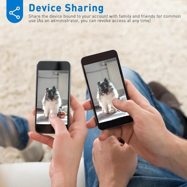 Alt view image 7 of 7 - WiFi Security Camera 2K, Indoor Home Cameras for Dog/Pet/Elder/Baby Monitor, Upgraded Smart Siren with Phone App, Advanced Night Vision, SD/Cloud Storage, Alexa Compatible