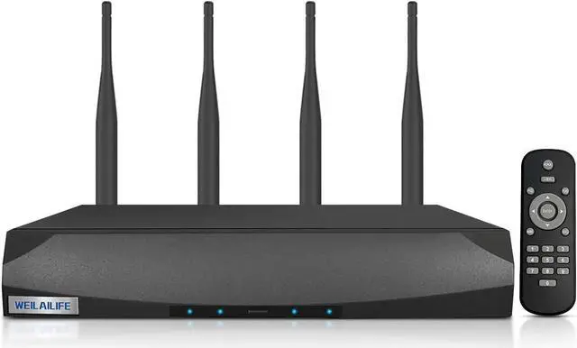 Main image of Security Wireless Network Video Recorder NVR System for Home Surveillance/Monitor Camera Systems,Built-in WiFi Recorders,Local Storage,Support 10-Channel, 3K 5MP Work with IP Cameras