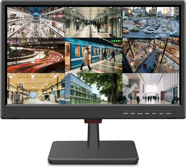 Main image of Gadpiparty 19 Security Monitor,Small Surveillance Monitor HDMI VGA and BNC Input,Computer Monitor with Speakers for CCTV DVR Office and Home Security Camera System Surveillance