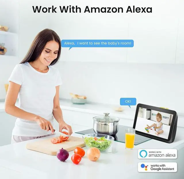 Alt view image 7 of 7 - indoor Security Camera, 360 Pan/Tilt Home Security Camera for baby monitor,2-Way Audio,Night Vision, Motion Detection,Cloud & SD Card Storage,Pet Camera Compatible with Alexa/Google,2.4GHz WiFi,3 Pack