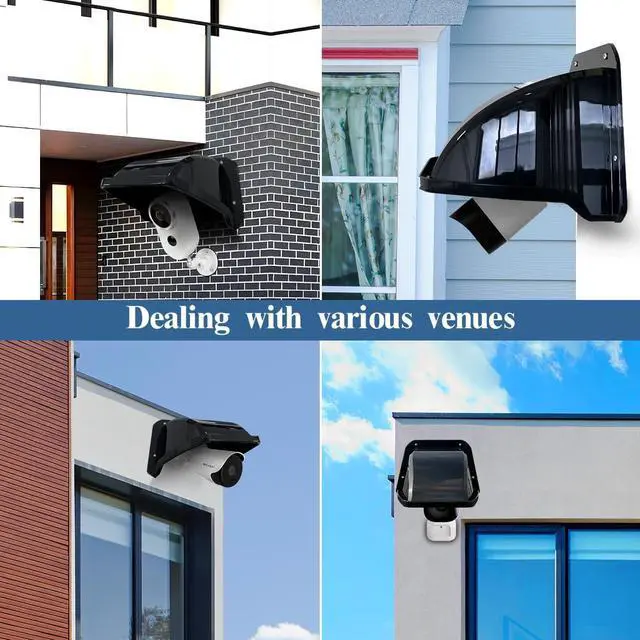 Alt view image 5 of 7 - Universal Security Camera Sun Rain Cover Shield Cover Shield for Surveillance Camera Protective Roof for Dome/Bullet Outdoor Camera