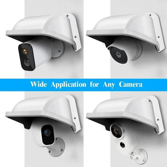 Alt view image 6 of 7 - Universal Security Camera Sun Rain Cover Shield Cover Shield for Surveillance Camera Protective Roof for Dome/Bullet Outdoor Camera