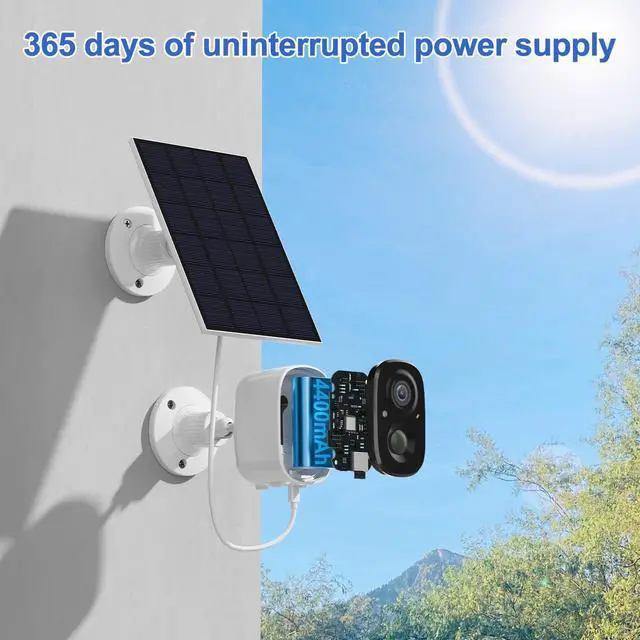 2K Solar Security Camera Outdoor Wireless 2K HD Outdoor Security Camera ...