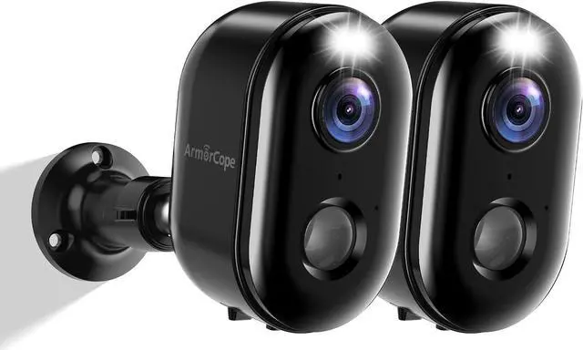 Main image of Gadpiparty Security Cameras Wireless Outdoor, Battery Powered 2k Color Night Vision, AI Motion Detection,IP66 Weatherproof, 2-Way Talk, SD/Cloud Storage,Cameras for Home Security-2 Pack