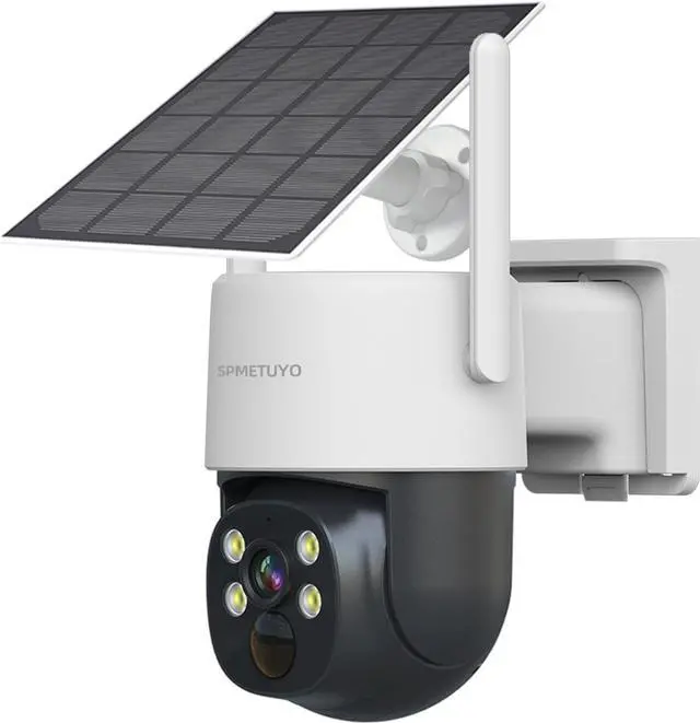 Main image of Solar Camera Outdoor Wireless: 360°Security Cameras for Home Security 2.4G WiFi Outdoor Camera Solar/Battery Powered, Pan & Tilt with Full Color Night Vision 2-Way Talk,Cloud/SD Storage